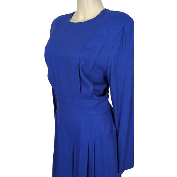 BARBOGLIO cristina jan Size 12 Vintage Long Sleeve Palazzo Pants Blue Jumpsuit‎ - Picture 9 of 16